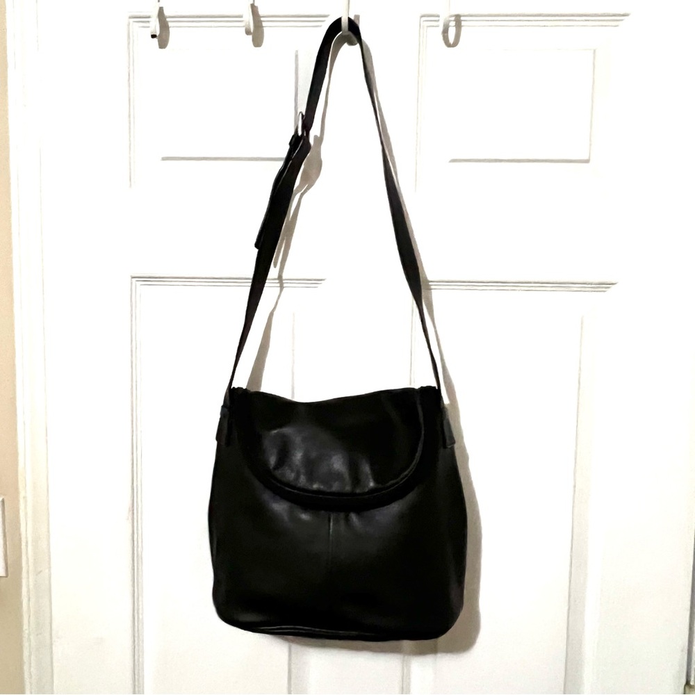 Maxx New York Black 100% Cow Leather Purse Shoulder Bag - Picture 9 of 14